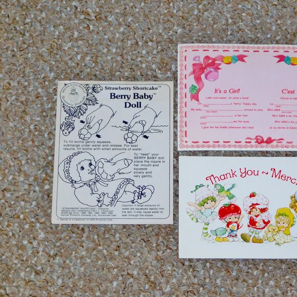 1984 Kenner Strawberry Shortcake Berry Baby Blueberry Muffin Complete in Box - Picture 5 of 14